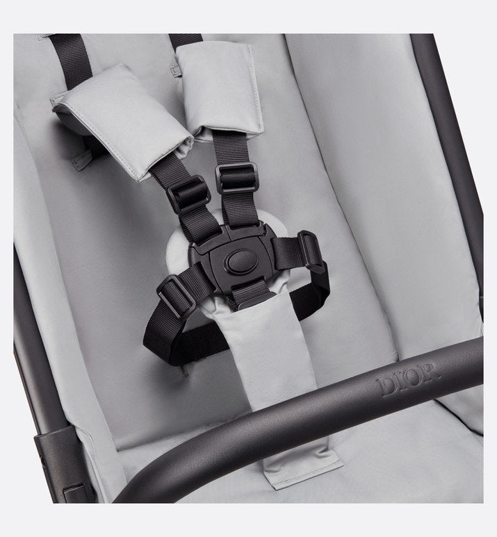 Stroller • Gray Water-Repellent Cannage Canvas