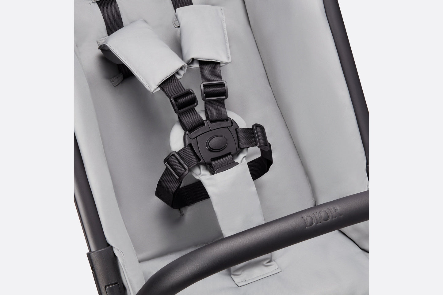 Stroller • Gray Water-Repellent Cannage Canvas