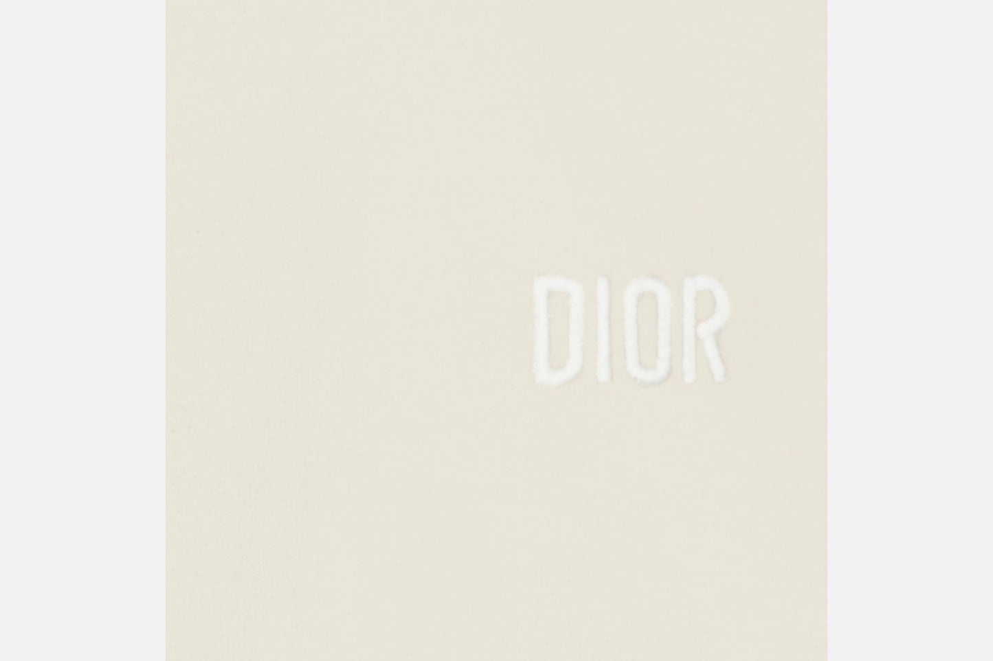 Baby Long-Sleeved Onesie • Ivory Jersey and Cotton Voile with Gold-Tone Cannage