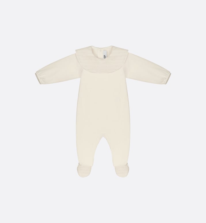 Newborn Gift Set • Ivory Jersey and Cotton Voile with Gold-Tone Cannage