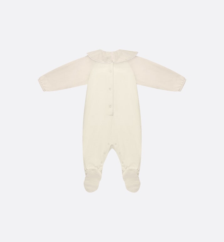 Newborn Gift Set • Ivory Jersey and Cotton Voile with Gold-Tone Cannage