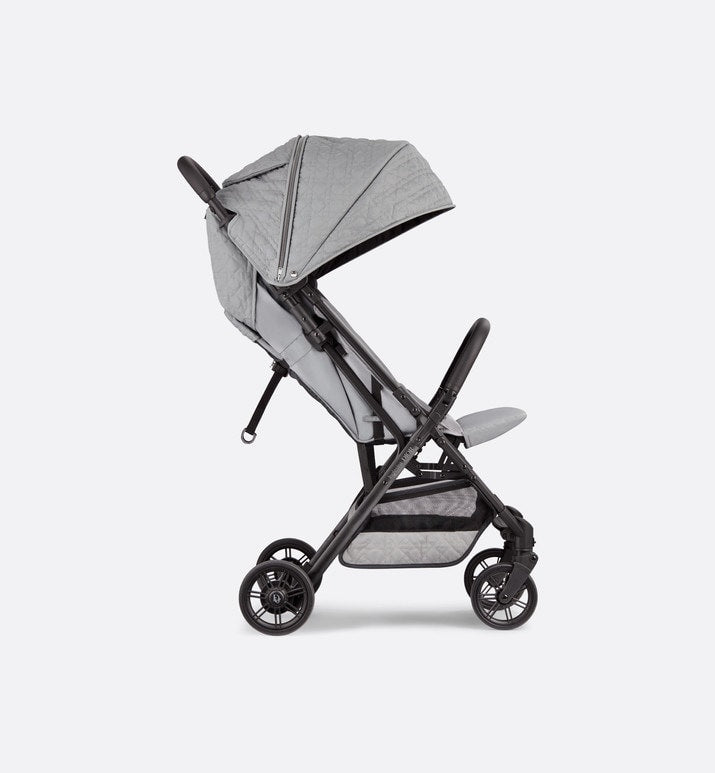 Stroller • Gray Water-Repellent Cannage Canvas