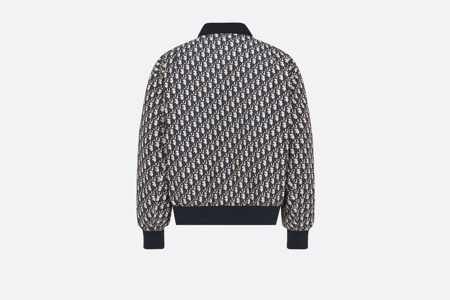 Bomber Jacket • Blue Technical Taffeta Jacquard with Dior Oblique Motif