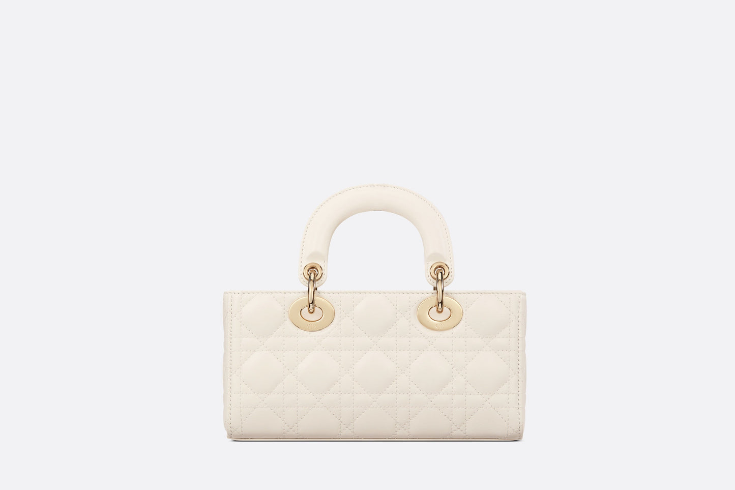 Small Lady D-Joy Bag • Latte Cannage Lambskin
