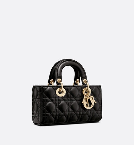 Small Lady D-Joy Bag • Black Cannage Lambskin