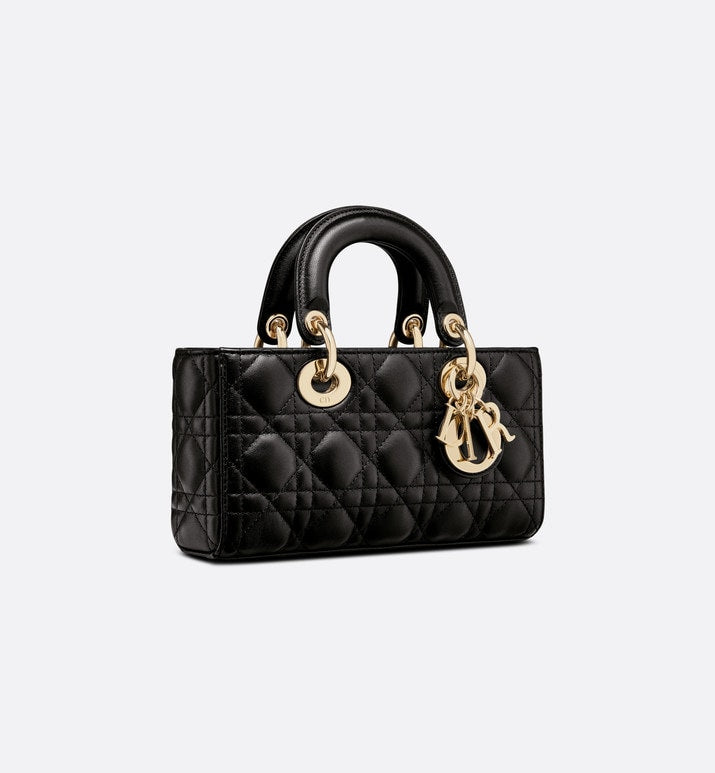 Small Lady D-Joy Bag • Black Cannage Lambskin