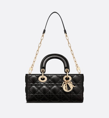 Small Lady D-Joy Bag • Black Cannage Lambskin