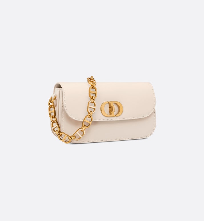 30 Montaigne Avenue Bag • Dusty Ivory Box Calfskin