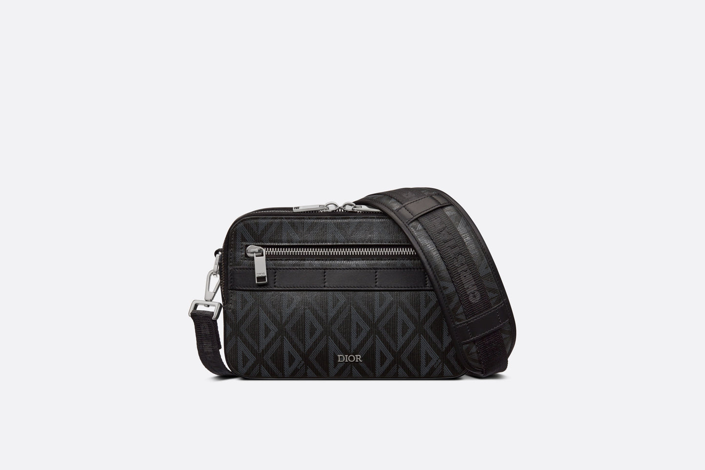 Safari Bag with Strap • Black CD Diamond Canvas
