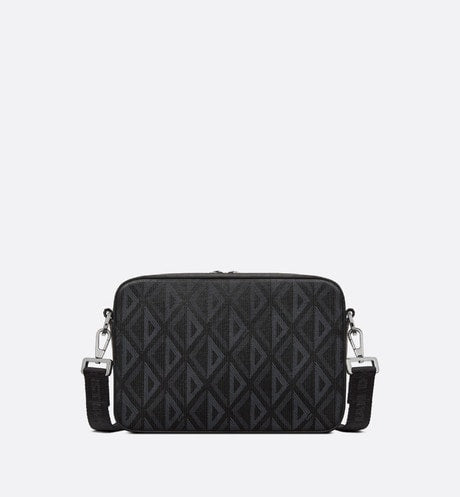 Safari Bag with Strap • Black CD Diamond Canvas