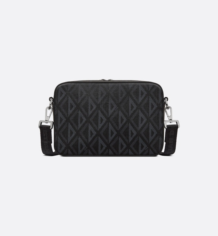 Safari Bag with Strap • Black CD Diamond Canvas
