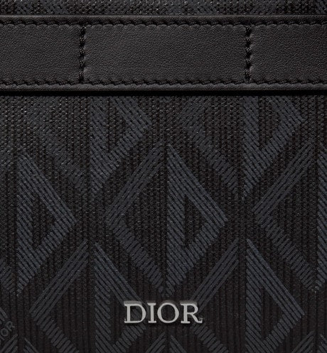 Safari Bag with Strap • Black CD Diamond Canvas