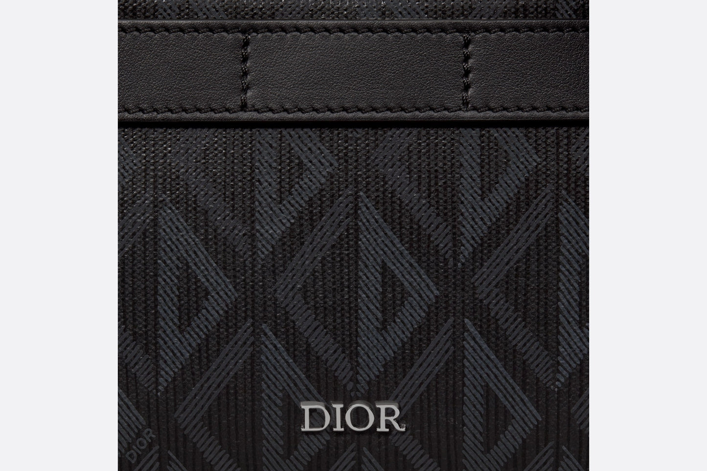 Safari Bag with Strap • Black CD Diamond Canvas