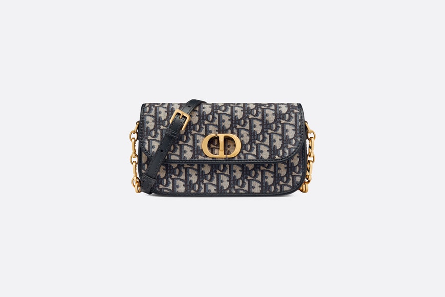 30 Montaigne Avenue Bag • Blue Dior Oblique Jacquard