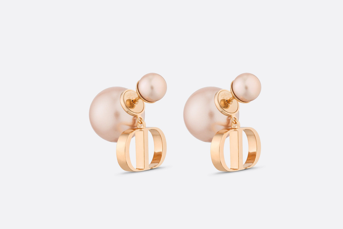 Dior Tribales Earrings • Pink-Finish Metal and Pink Resin Pearls
