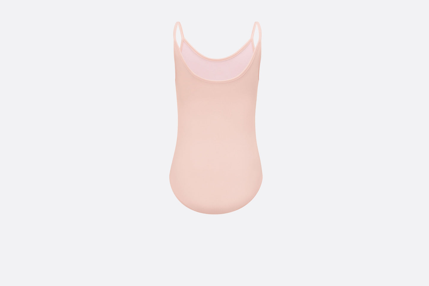 Kid's One-Piece Swimsuit • Pale Pink Technical Fabric with Pale Gold-Tone Cannage Motif