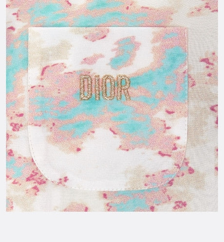 Kid's Shirt • Ivory Technical Voile with Pink and Turquoise Floral Print