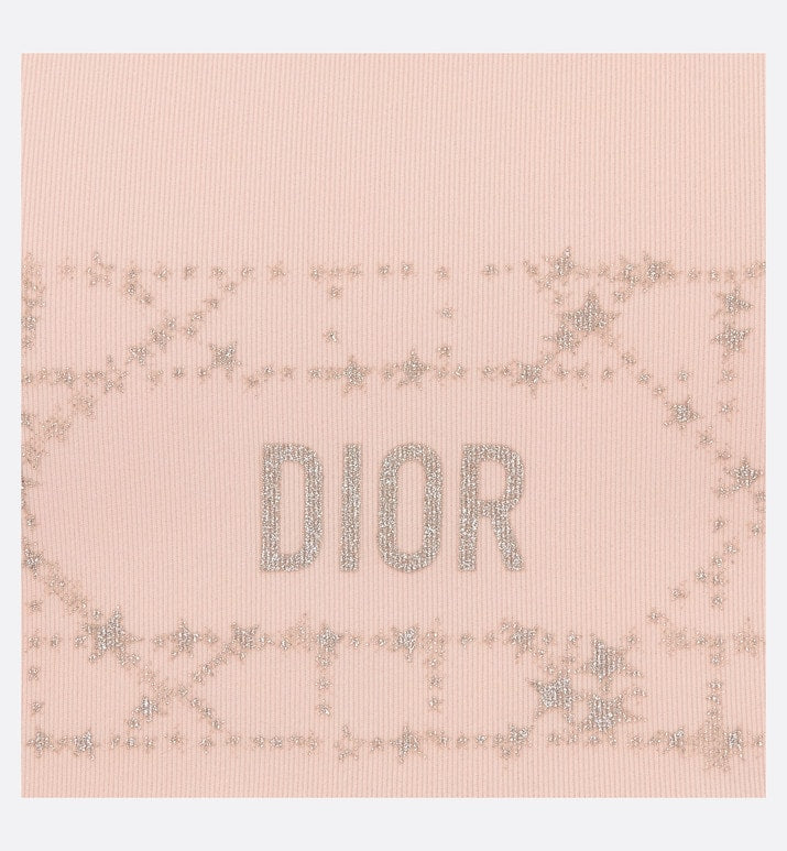 Kid's Two-Piece Swimsuit • Pale Pink Technical Fabric with Pale Gold-Tone Cannage Motif