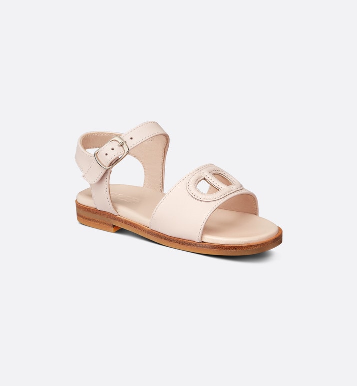 Baby Sandal • Pale Pink Calfskin