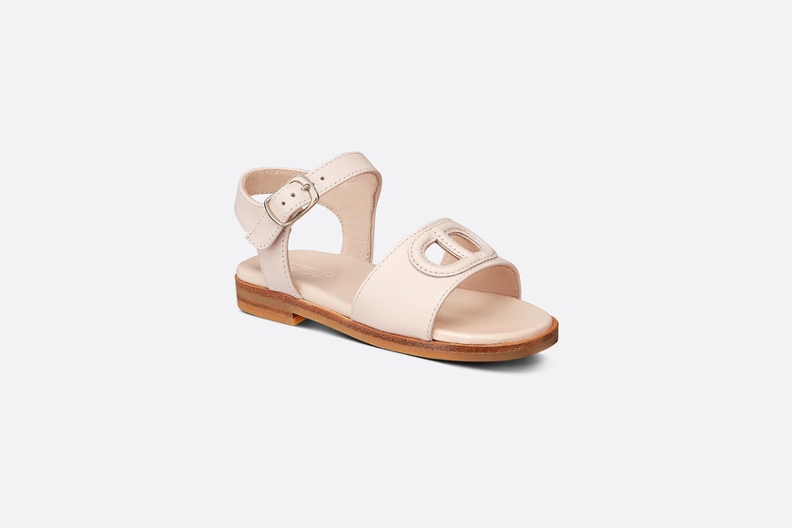Baby Sandal • Pale Pink Calfskin
