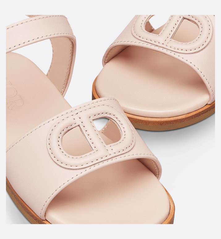 Baby Sandal • Pale Pink Calfskin