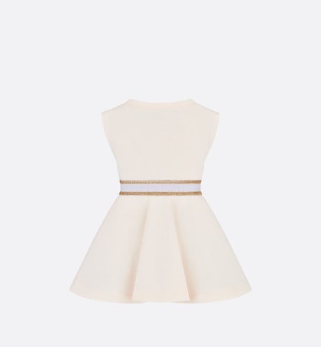 Baby Skater Dress • Ivory Cotton-Blend Fleece