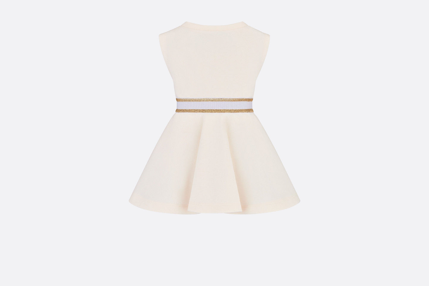 Baby Skater Dress • Ivory Cotton-Blend Fleece