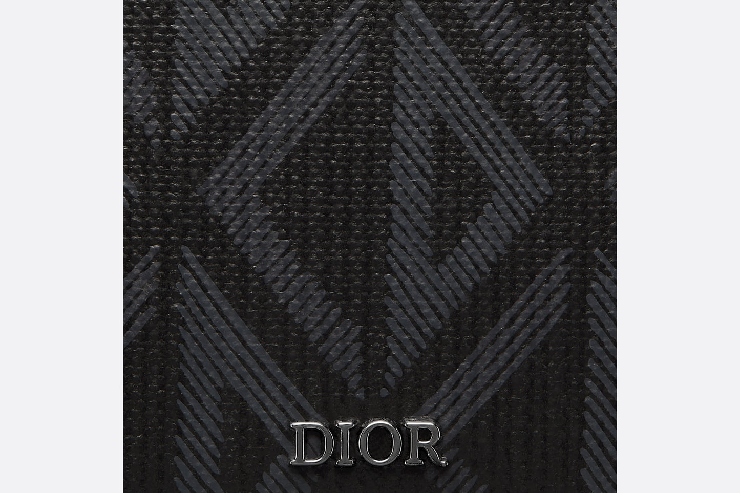 Card Holder with Bill Clip • Black CD Diamond Canvas