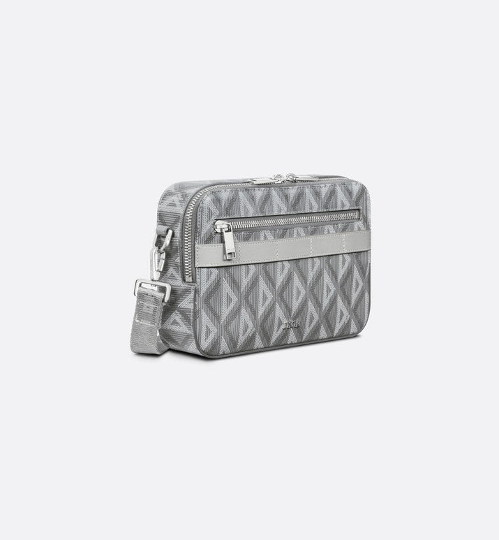 Safari Bag with Strap • Dior Gray CD Diamond Canvas
