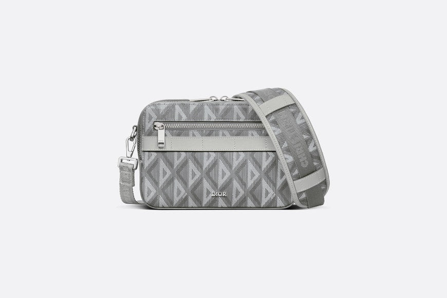 Safari Bag with Strap • Dior Gray CD Diamond Canvas