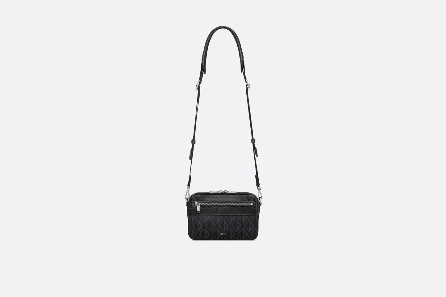 Safari Bag with Strap • Black CD Diamond Canvas