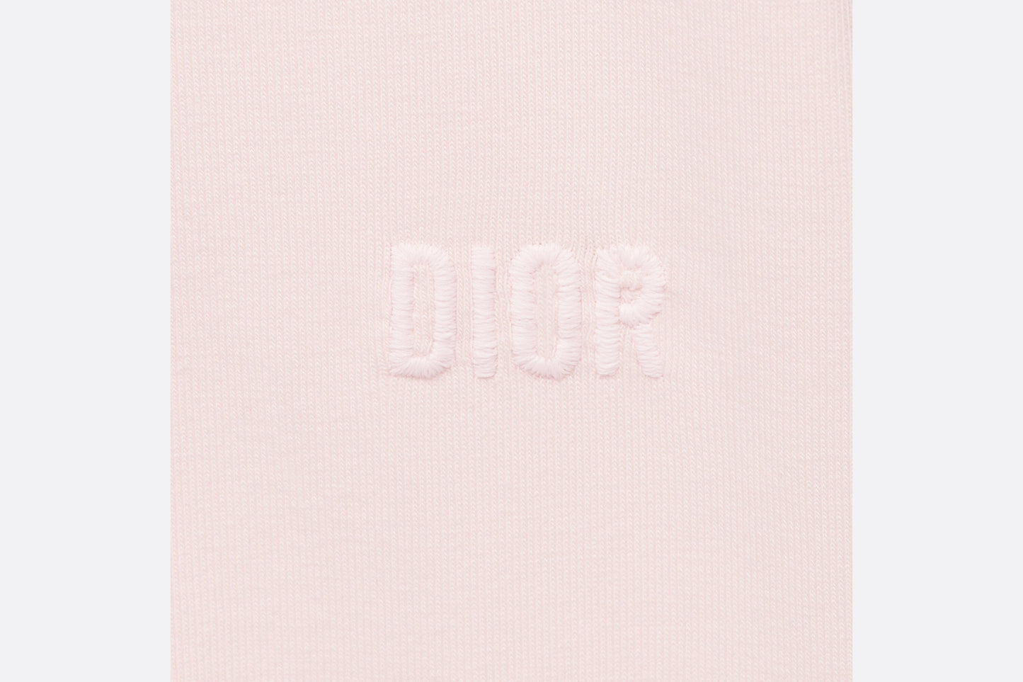 Baby Long-Sleeved Onesie • Pale Pink Cannage Jersey and Cotton Voile