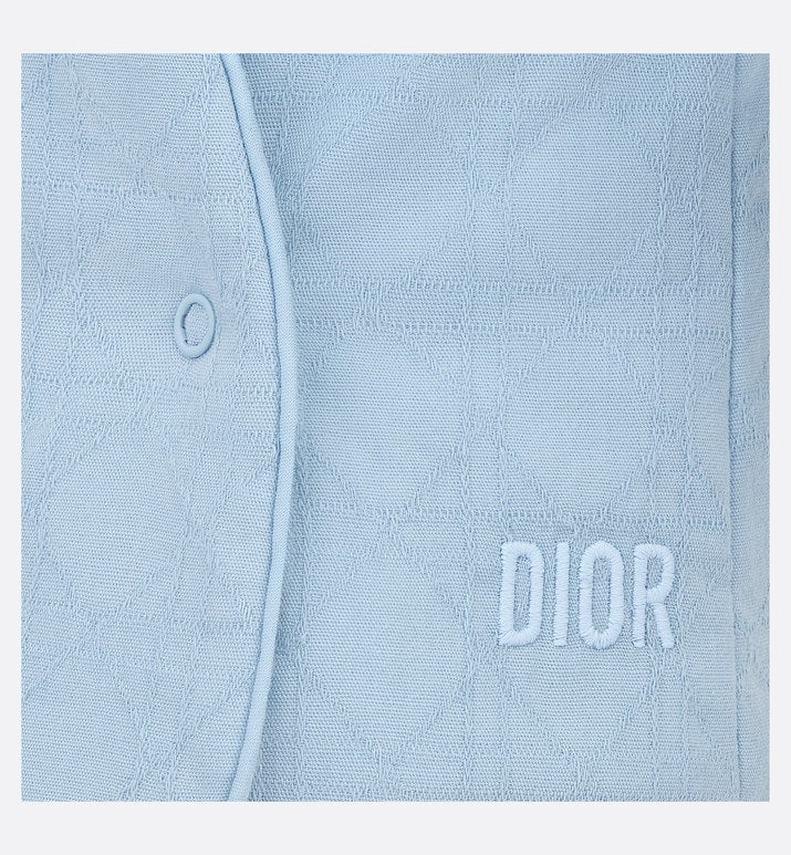 Newborn Gift Set • Sky Blue Cannage Cotton Voile