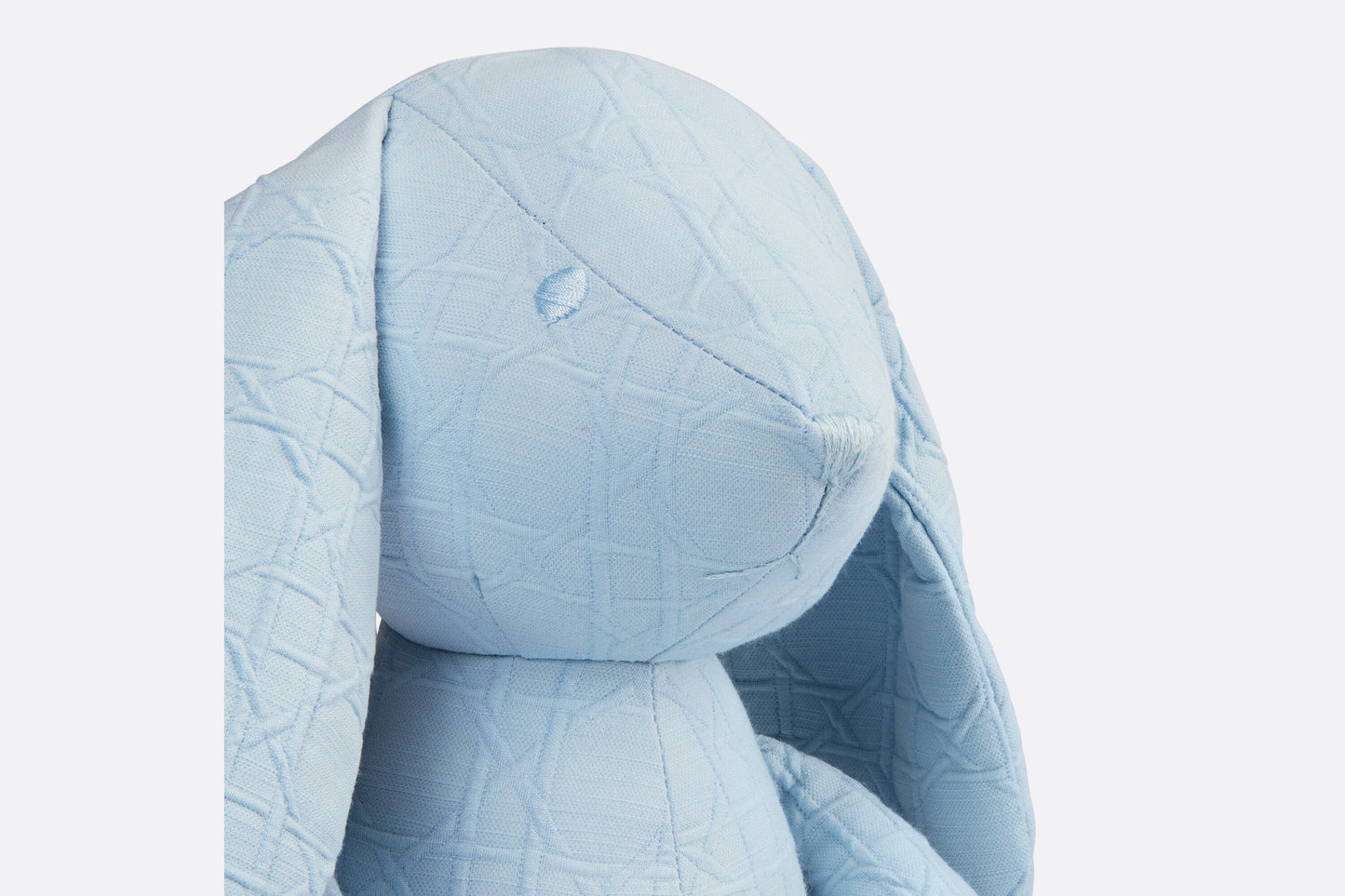 Rabbit Stuffed Toy • Sky Blue Cannage Cotton Canvas