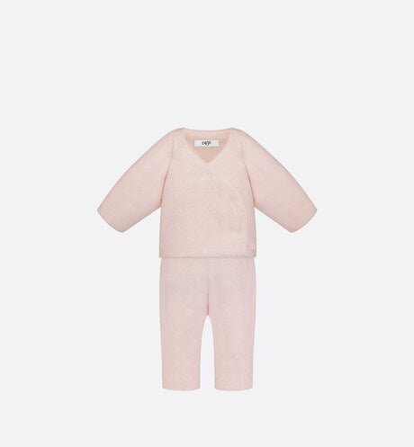 Newborn Gift Set • Pale Pink Cannage Cotton Voile