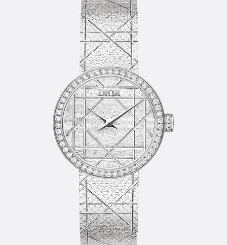 La D My Dior • Ø 25 mm, Steel and Diamonds
