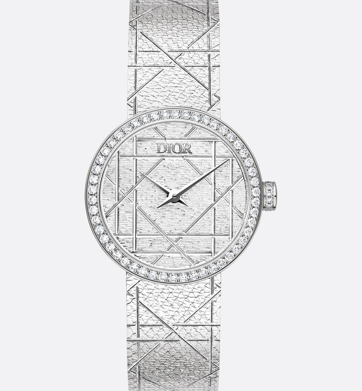 La D My Dior • Ø 25 mm, Steel and Diamonds