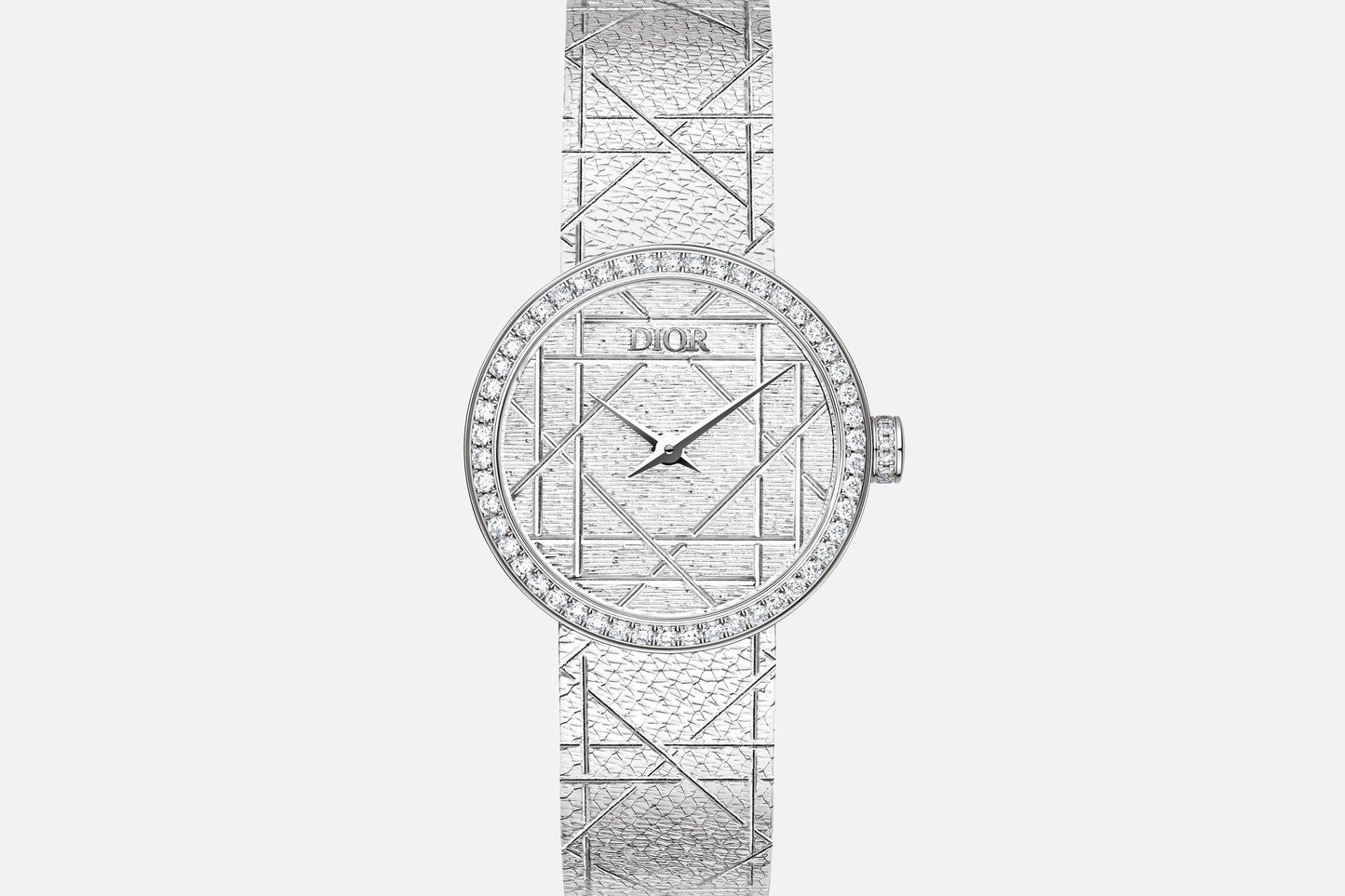 La D My Dior • Ø 25 mm, Steel and Diamonds