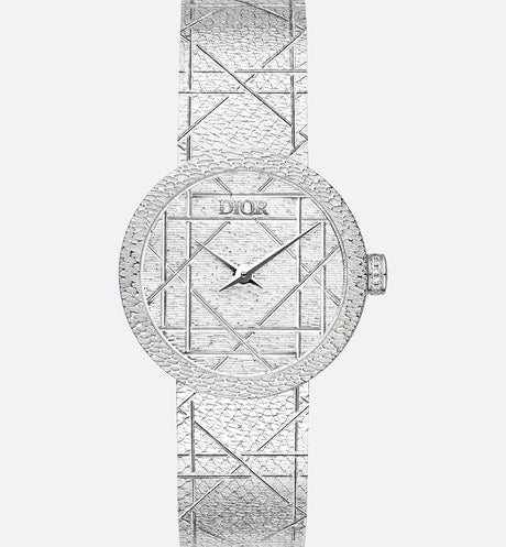 La D My Dior • Ø 25 mm, Steel and Diamonds