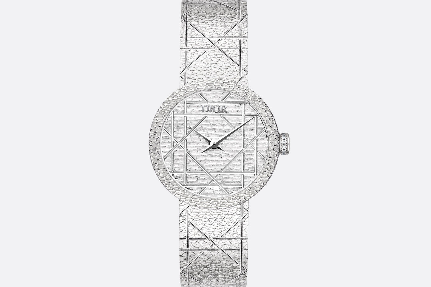 La D My Dior • Ø 25 mm, Steel and Diamonds