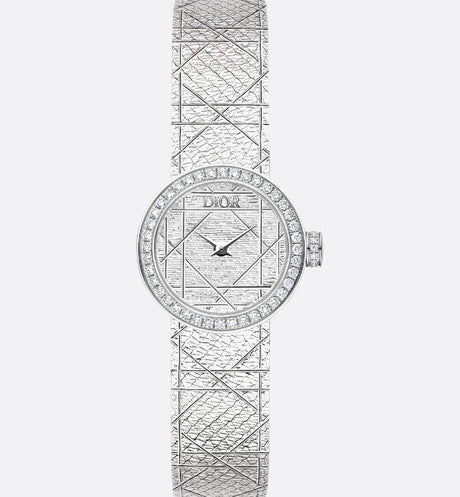 La Mini D My Dior • Ø 19 mm, Steel and Diamonds