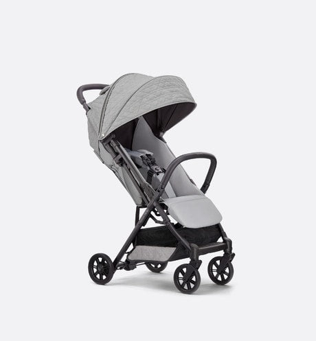 Stroller • Gray Water-Repellent Cannage Canvas