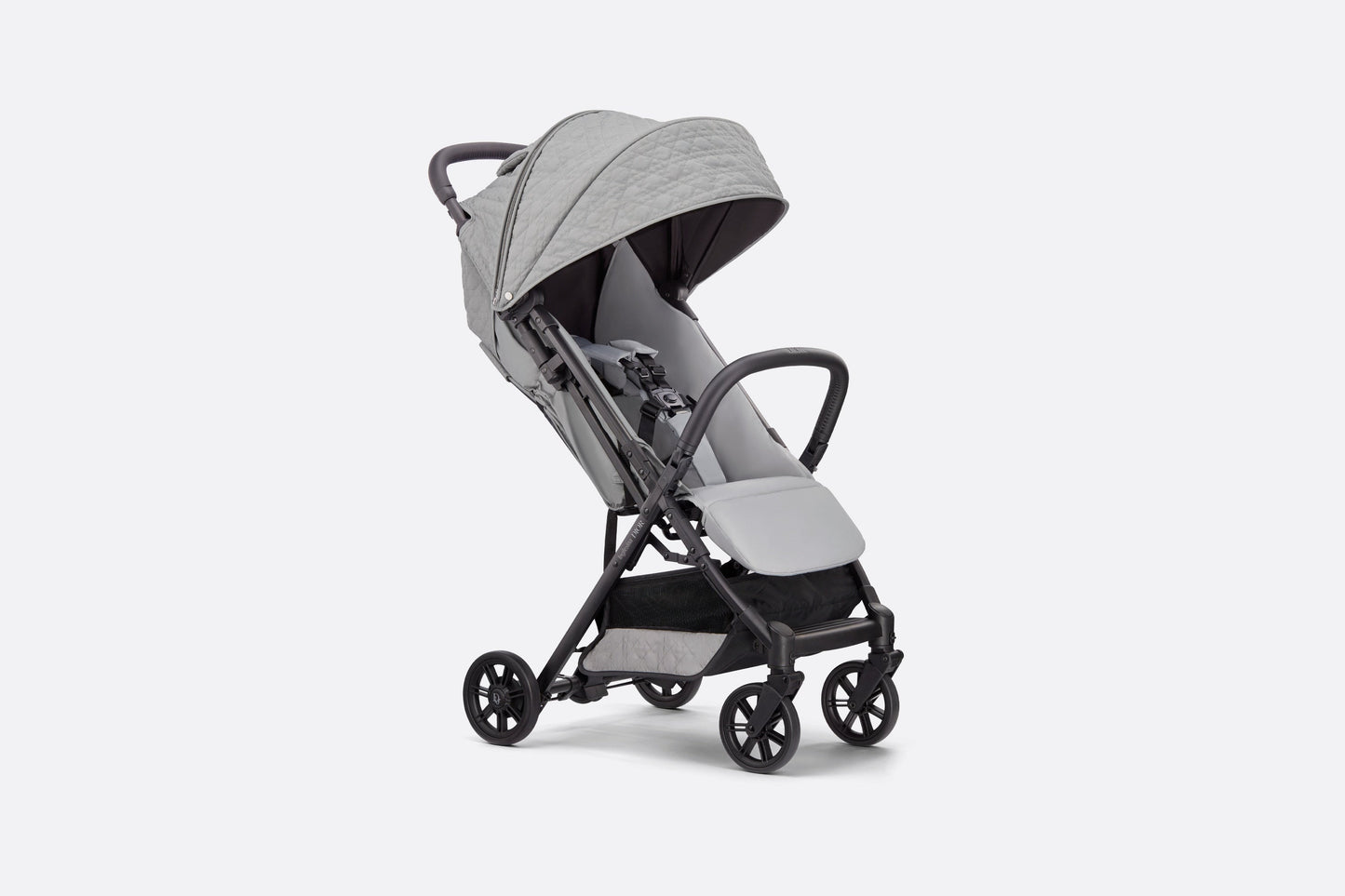Stroller • Gray Water-Repellent Cannage Canvas
