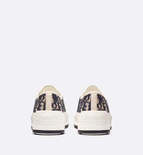 Walk'n'Dior Platform Sneaker • Deep Blue Dior Oblique Embroidered Cotton