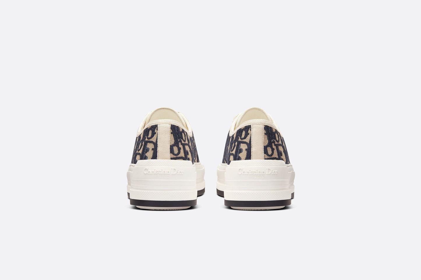 Walk'n'Dior Platform Sneaker • Deep Blue Dior Oblique Embroidered Cotton