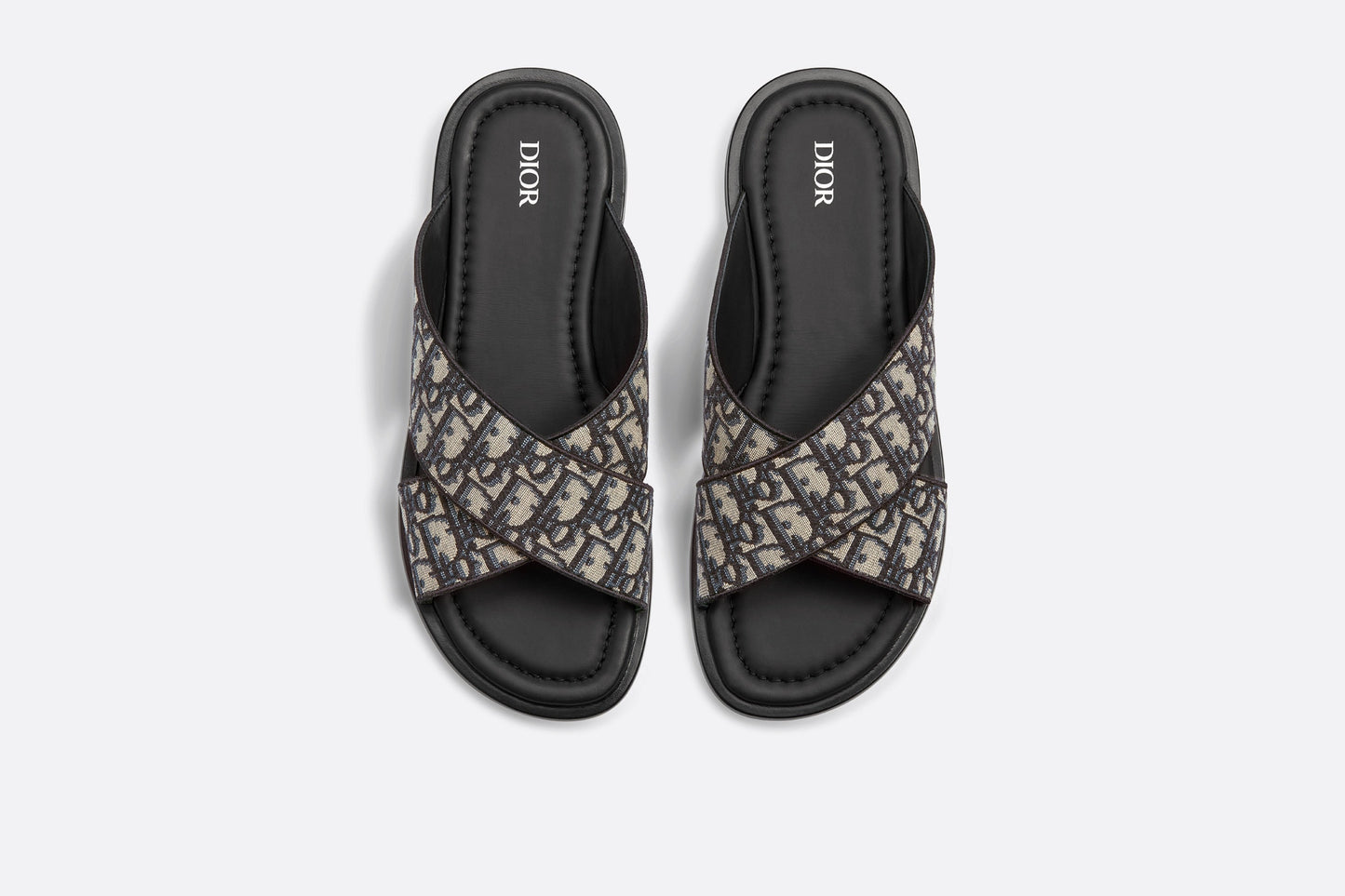 Dior Alias Sandal • Beige and Black Dior Oblique Jacquard