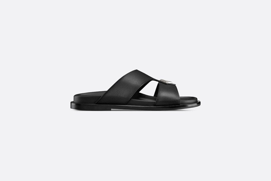 Dior Aqua Sandal • Black Grained Calfskin