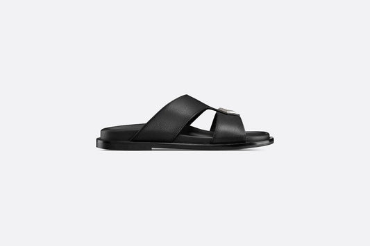 Dior Aqua Sandal • Black Grained Calfskin