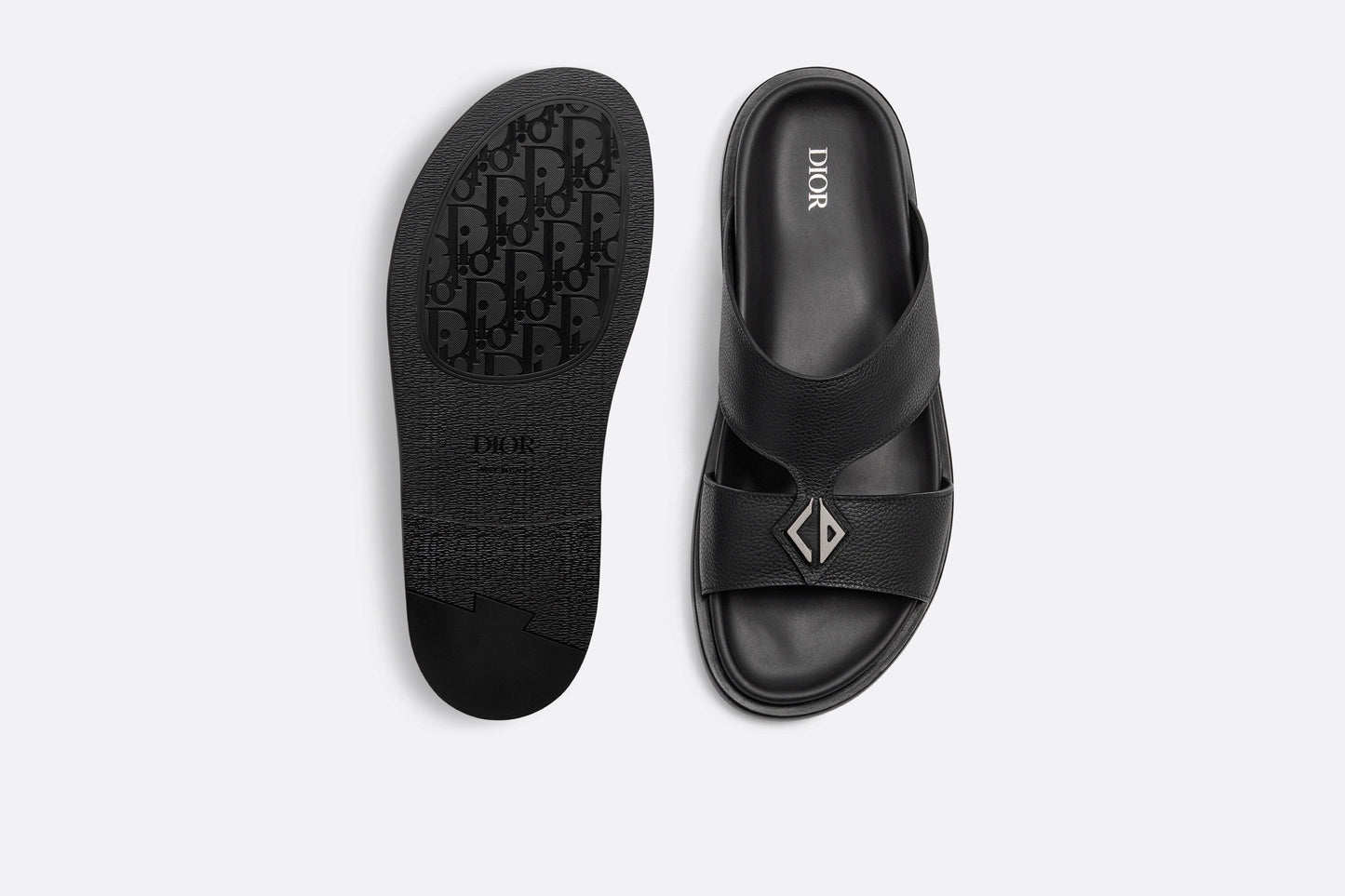 Dior Aqua Sandal • Black Grained Calfskin