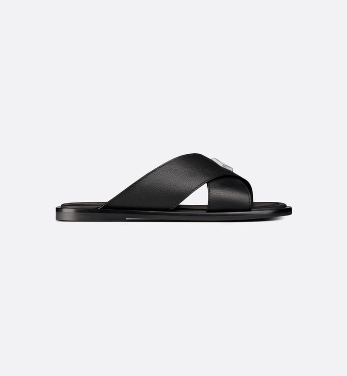Dior Alias Sandal • Black Grained Calfskin